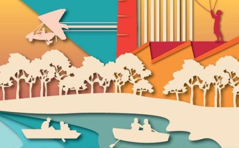Detall de la il·lustració del cartell de la Fira del Vent 2021