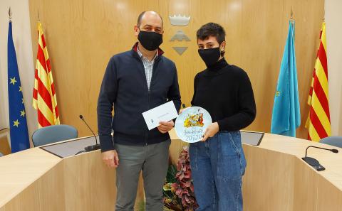 Martí Rull, president de la Fira, va lliurar el premi a Meritxell Garriga
