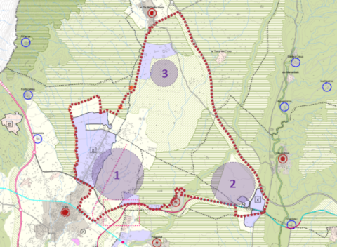 El mapa mostra l'àmbit que abasta el PDU