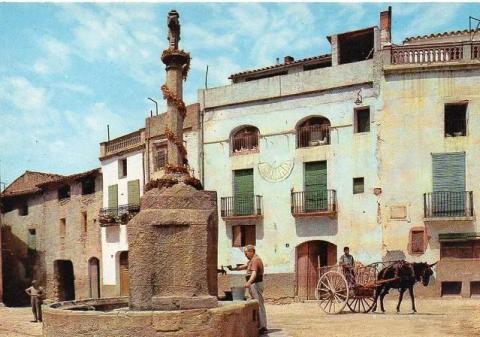 El mural recrearà aquesta imatge de la plaça